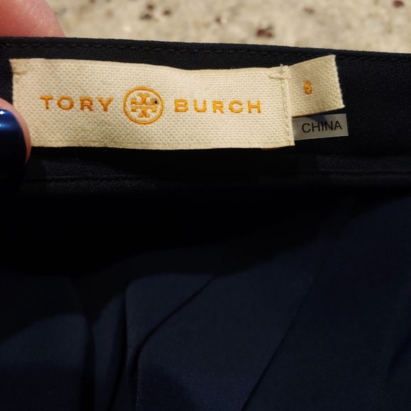 TORY BURCH Pleated Navy Skirt - Picture 7 of 9